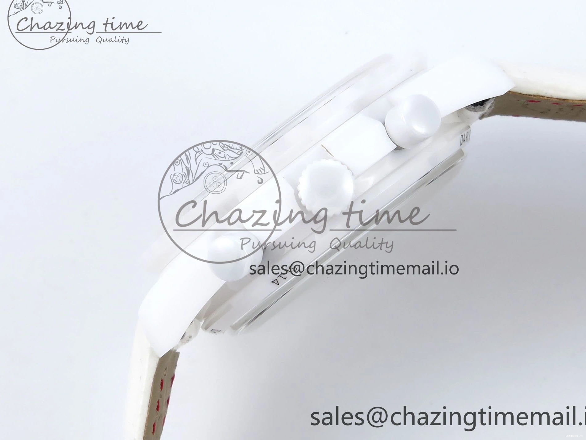 0522 Speedmaster White Side Of The Moon N1F 1:1 Best Edition White Dial White Ceramic on White Leather Strap A GoAnywhere 7694